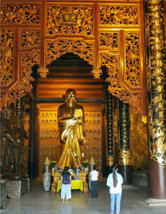 Inside the Bai Dinh pagoda