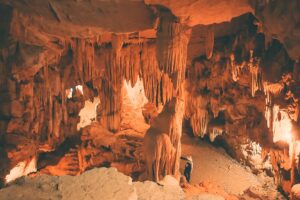 Inside Vai Gioi cave at Thung Nham