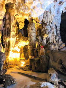 A corner of ''stalactite paintings'' at Dich Long